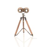 AK018 Wood/Brass Binocular On Stand 